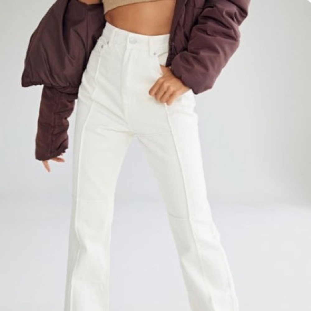 Stitch Paneled Bootleg Jean